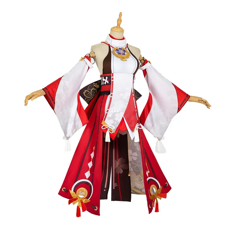 Yae Miko Cosplay Kostüm Oyunu  - Synthetic Wigs incelemesi ve fiyatı