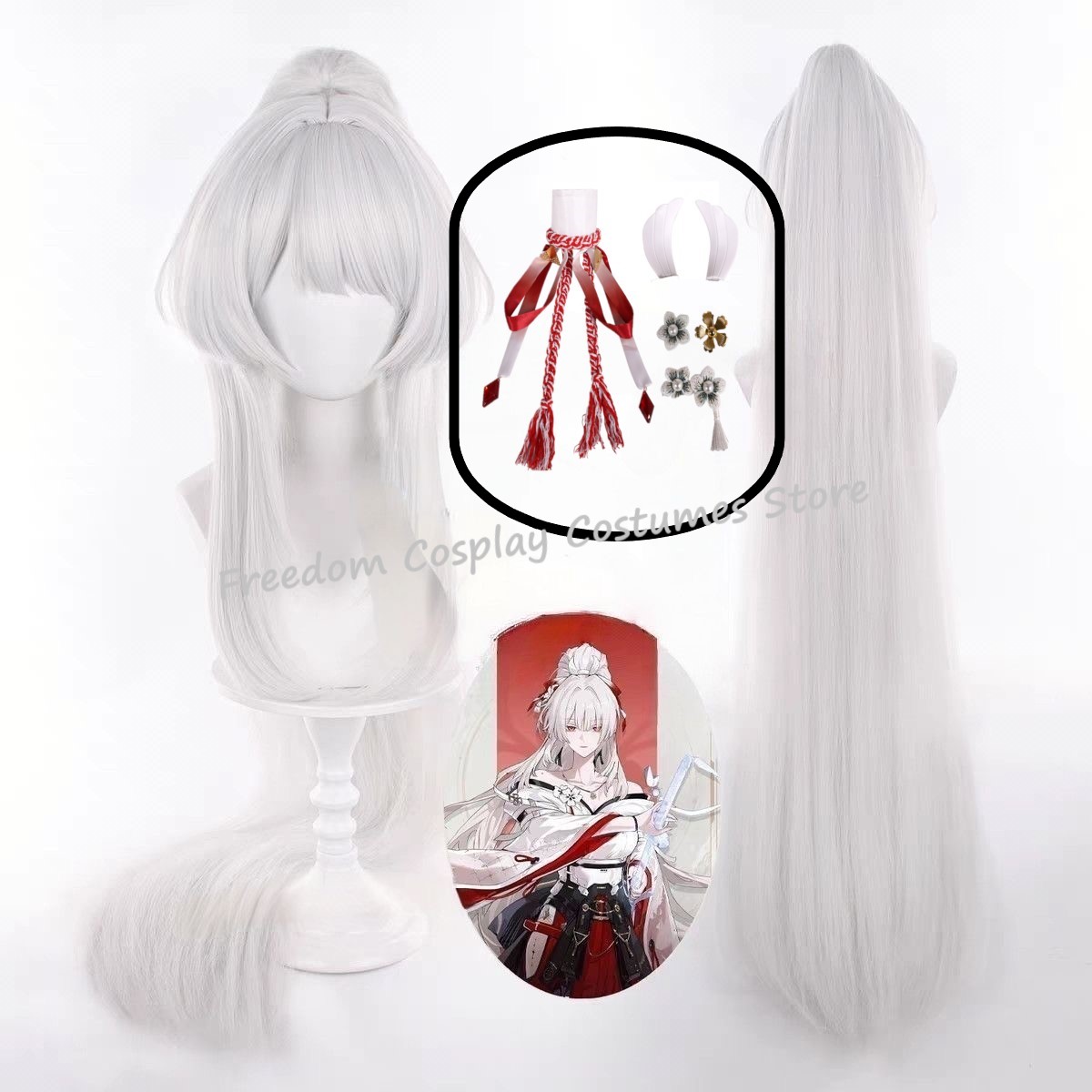 Oyun Wuthering Waves Hiyuki Co - Synthetic Wigs incelemesi ve fiyatı